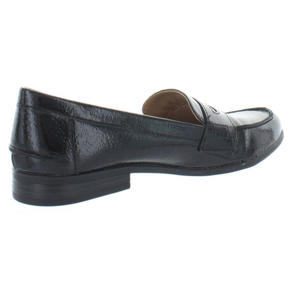 LifeStride Womens Madison Black Patent Slip On Penny Loafers Flats Used - Picture 3 of 4